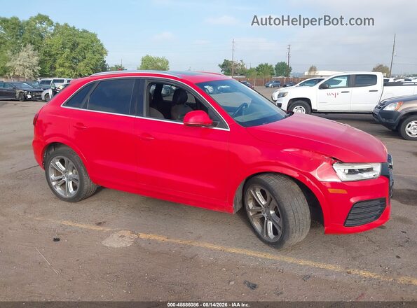 WA1JCCFSXJR012296 2018 AUDI Q3 Red Widok wnętrza z tyłu