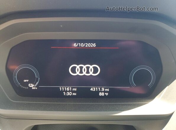WA1KUBFZ6SP066135 2025 AUDI Q4 Black Սարքավորումների վահանակի տեսք