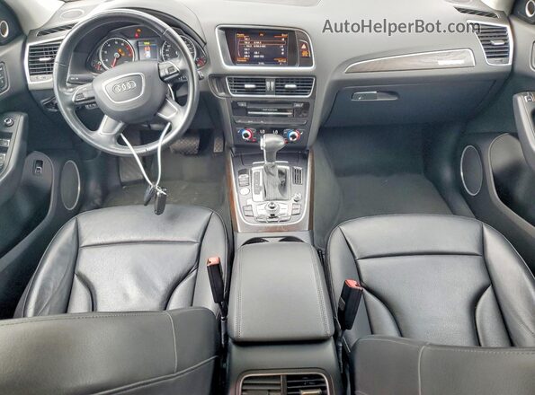 WA1L2AFP0HA030567 2017 AUDI Q5 Black Առջևի վահանակի տեսք