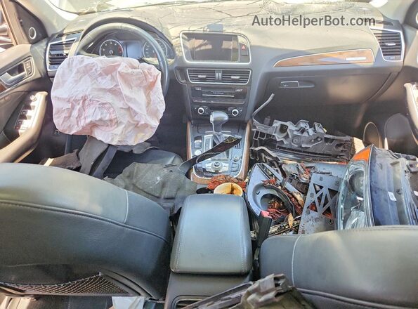 WA1L2AFP3HA013956 2017 AUDI Q5 Black Вид панелі приладів