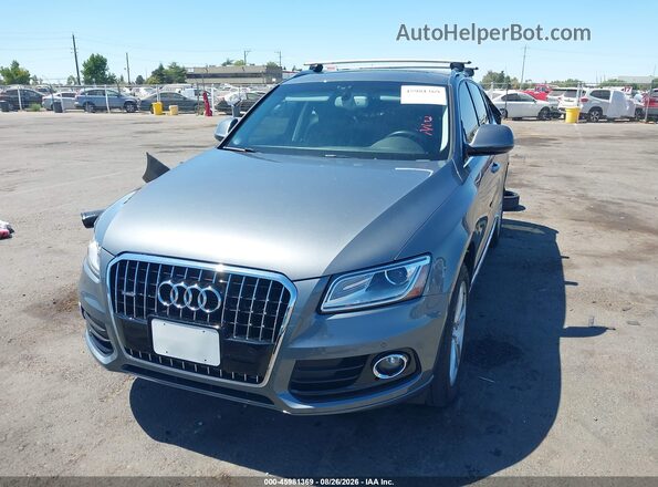 WA1L2AFP5HA030001 2017 AUDI Q5 Gray Առջևի ձախ երեք քառորդ տեսարան