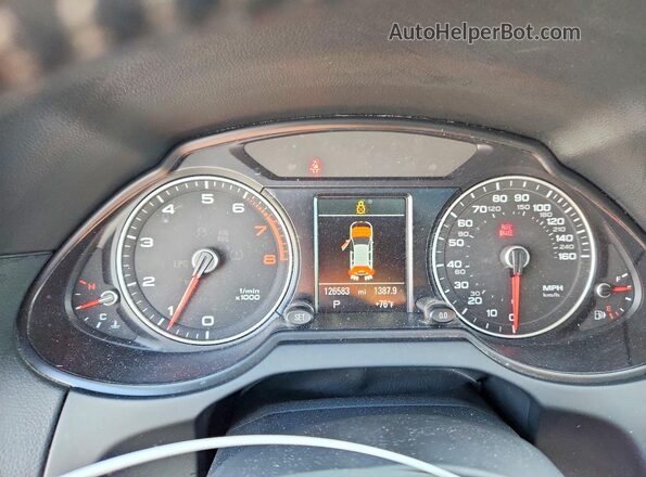 WA1L2AFP7GA140482 2016 AUDI Q5 Black Вид щитка приладів