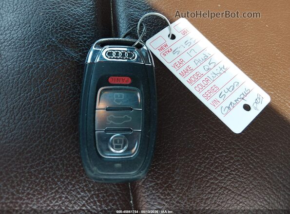 WA1L2AFP7HA085422 2017 AUDI Q5 White წინა პანელის ხედი