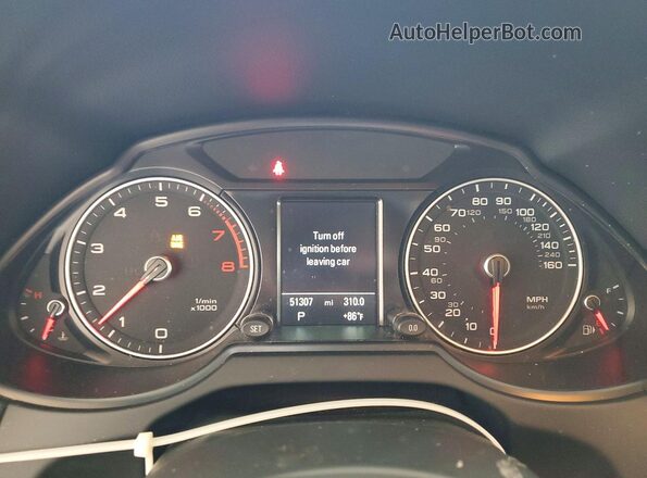 WA1L2AFP9GA060603 2016 AUDI Q5 White Вид щитка приладів