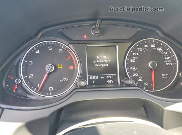 WA1L2AFP9GA106690 2016 AUDI Q5 White Instrument cluster view