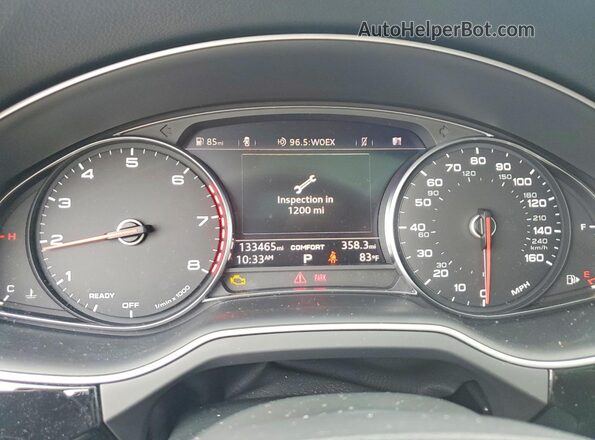 WA1LAAF70HD003497 2017 AUDI Q7 White Սարքավորումների վահանակի տեսք
