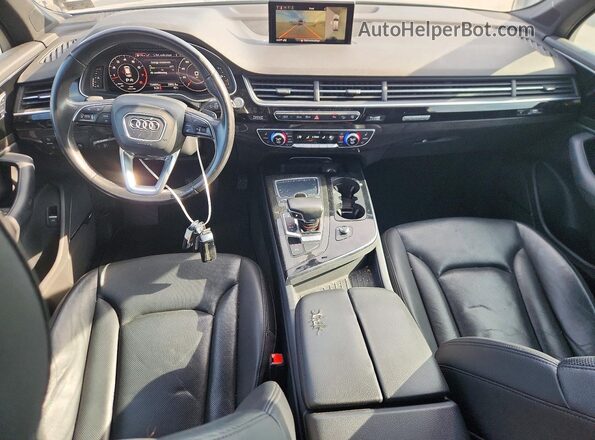 WA1LAAF71HD023872 2017 AUDI Q7 Black Widok zestawu wskaźników