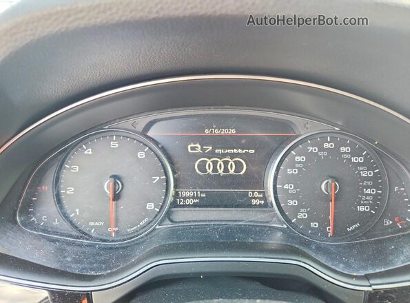 WA1LAAF71JD037308 2018 AUDI Q7 Black ხელსაწყოთა პანელის ხედი