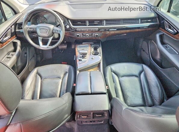 WA1LAAF71JD037308 2018 AUDI Q7 Black წინა პანელის ხედი