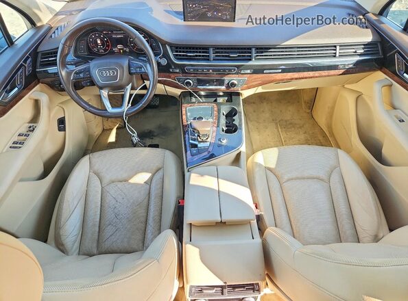 WA1LAAF72HD023671 2017 AUDI Q7 Black წინა პანელის ხედი