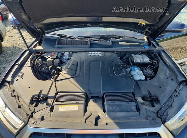WA1LAAF72HD023671 2017 AUDI Q7 Black ძრავის განყოფილების ხედი
