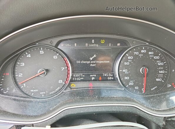 WA1LAAF72JD027189 2018 AUDI Q7 Black Instrument cluster view