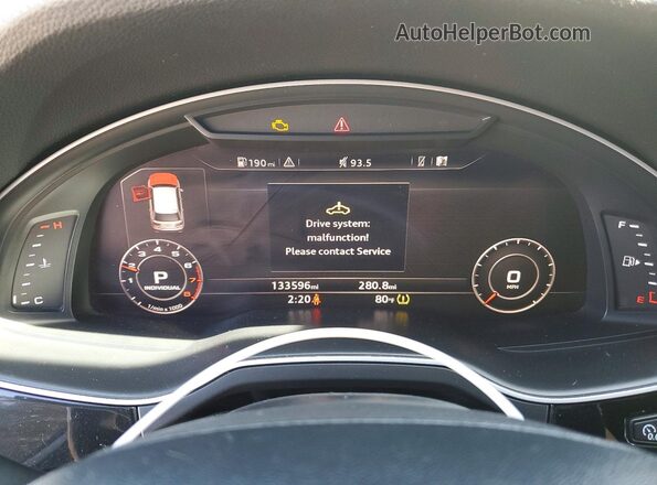 WA1LAAF73HD019242 2017 AUDI Q7 Tan Widok zestawu wskaźników