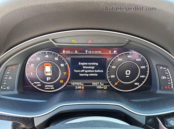 WA1LAAF74HD011330 2017 AUDI Q7 Silver Instrument cluster view