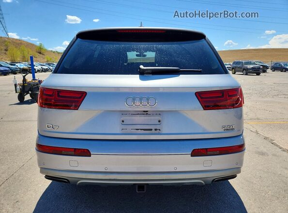 WA1LAAF74HD011330 2017 AUDI Q7 Silver Rear view