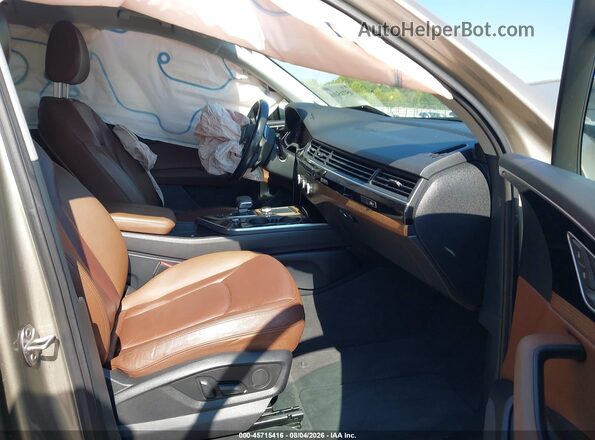 WA1LAAF76HD011491 2017 AUDI Q7 Silver Vista interior delantera