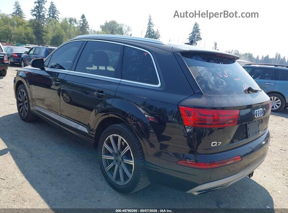 WA1LAAF76HD020689 2017 AUDI Q7 Black უკანა მარცხენა