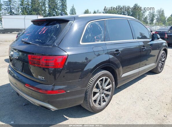 WA1LAAF76HD020689 2017 AUDI Q7 Black უკანა მარჯვენა