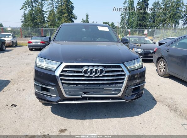 WA1LAAF76HD020689 2017 AUDI Q7 Black ხელსაწყოთა პანელის ხედი