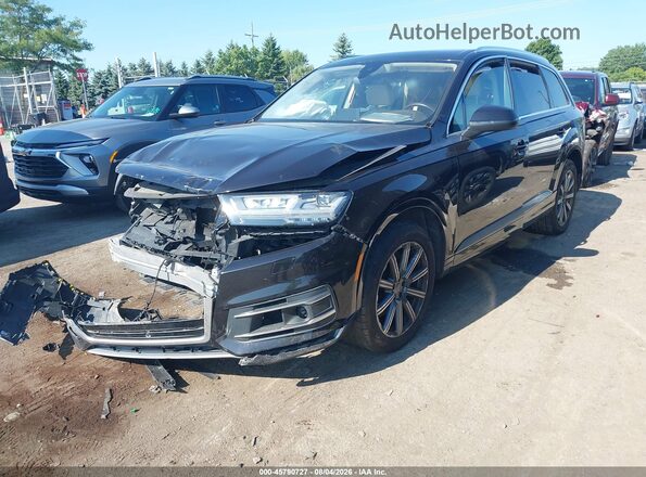 WA1LAAF76JD028667 2018 AUDI Q7 Black წინა მარცხენა ხედი სამი მეოთხედიდან