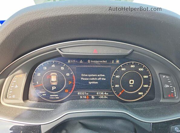 WA1LAAF76KD047673 2019 AUDI Q7 Black Սարքավորումների վահանակի տեսք