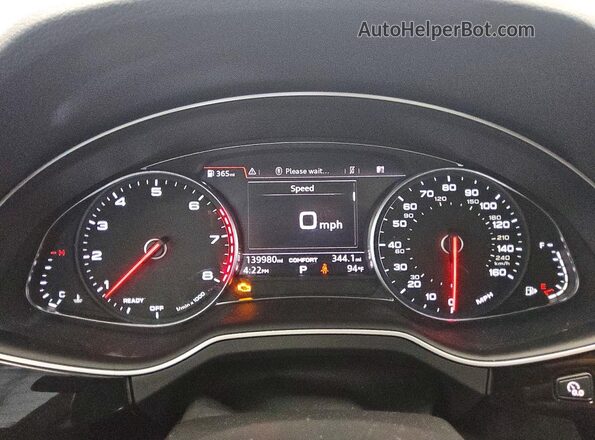 WA1LAAF77HD001813 2017 AUDI Q7 Черный Вид щитка приборов