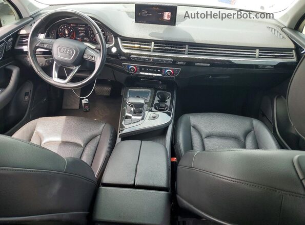 WA1LAAF78HD004607 2017 AUDI Q7 Black წინა პანელის ხედი