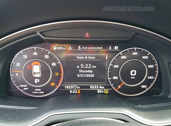 WA1LAAF78HD021536 2017 AUDI Q7 Black Սարքավորումների վահանակի տեսք