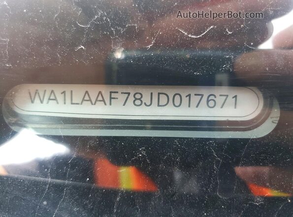WA1LAAF78JD017671 2018 AUDI Q7 Black Vista interior de 360 grados