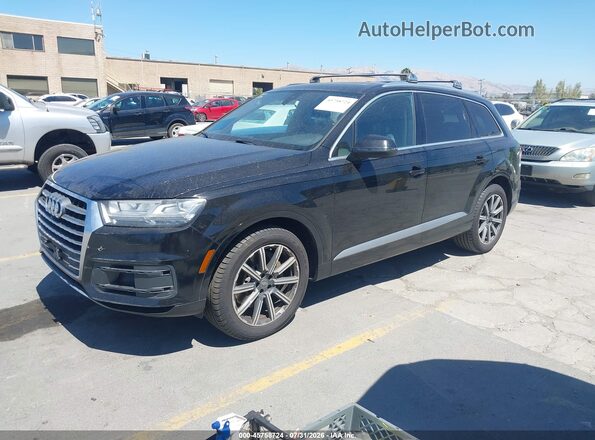 WA1LAAF79HD008472 2017 AUDI Q7 Black Առջևի ձախ երեք քառորդ տեսարան
