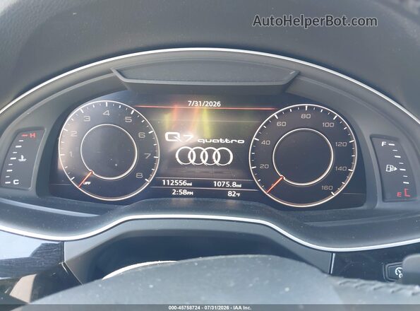 WA1LAAF79HD008472 2017 AUDI Q7 Black Հետևի նստատեղերի տեսք