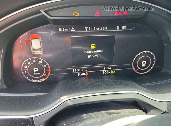WA1LAAF79HD024820 2017 AUDI Q7 Серебряный Вид щитка приборов
