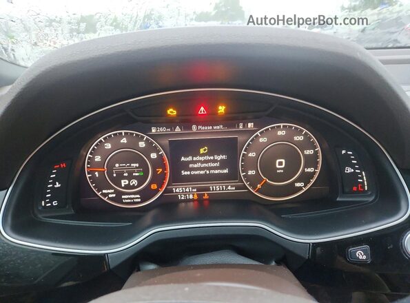 WA1LAAF79HD035297 2017 AUDI Q7 White Вид щитка приладів