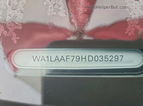 WA1LAAF79HD035297 2017 AUDI Q7 White Панорамний вид салону 360°