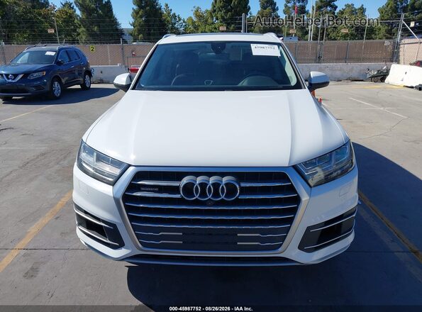 WA1LAAF79JD041039 2018 AUDI Q7 White Instrument cluster view