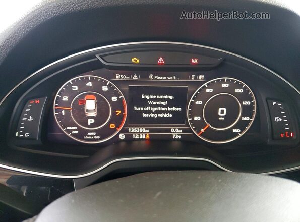 WA1LAAF7XHD004155 2017 AUDI Q7 Silver Սարքավորումների վահանակի տեսք