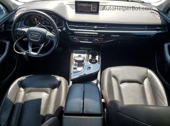 WA1LAAF7XHD005001 2017 AUDI Q7 White VIN sticker view