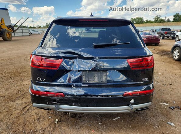 WA1LAAF7XHD056014 2017 AUDI Q7 Blue Rear view