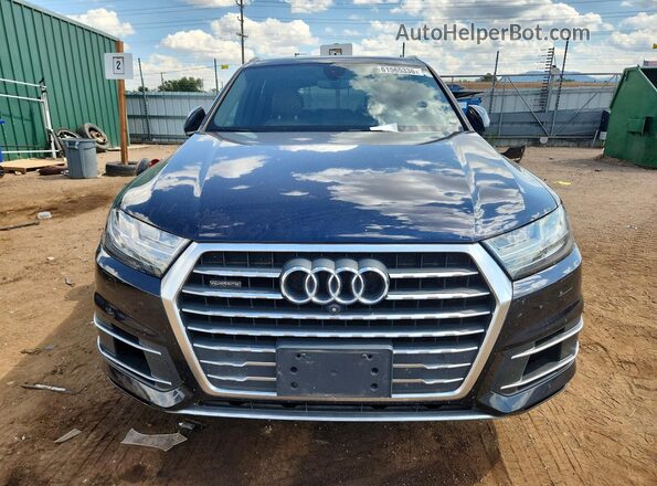 WA1LAAF7XHD056014 2017 AUDI Q7 Blue Front view