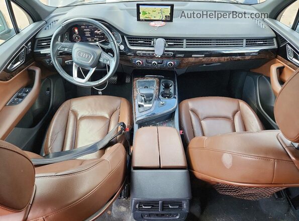 WA1LAAF7XHD056014 2017 AUDI Q7 Blue Dashboard view