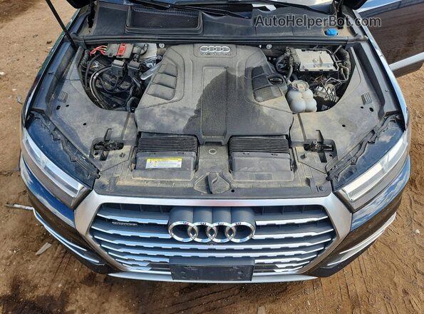 WA1LAAF7XHD056014 2017 AUDI Q7 Blue Engine compartment view