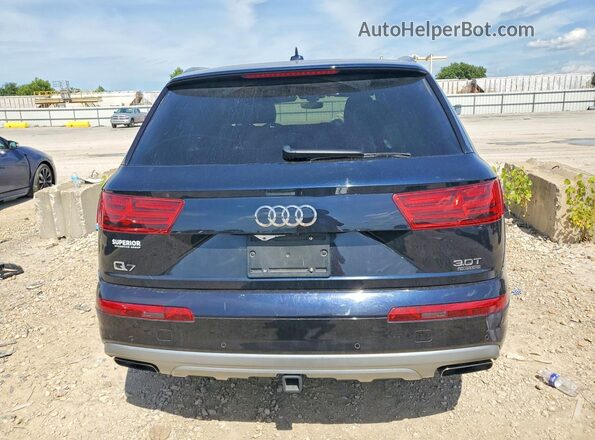 WA1LAAF7XJD005621 2018 AUDI Q7 Blue Rear view