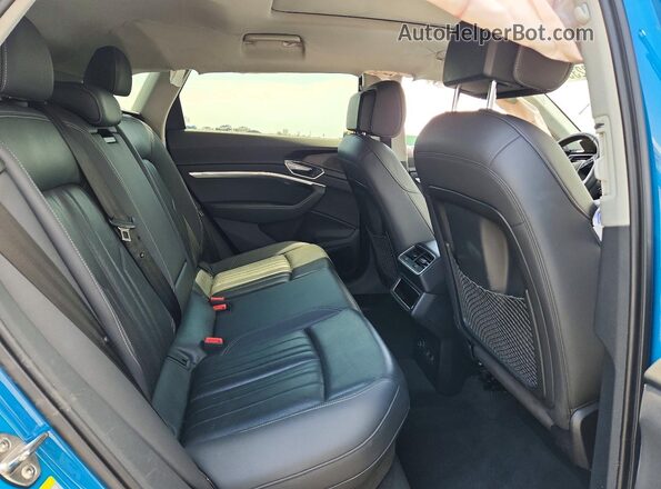 WA1LAAGE0KB002883 2019 AUDI E-TRON Blue Вид задніх сидінь