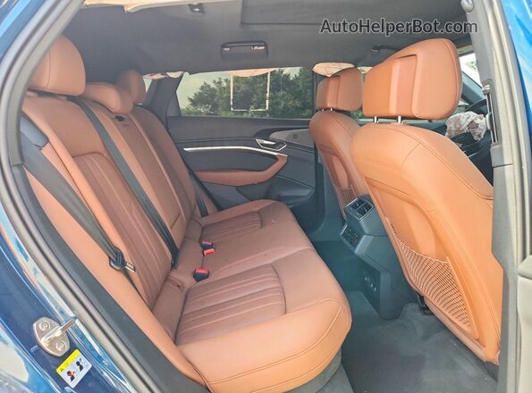 WA1LAAGE1KB021698 2019 AUDI E-TRON Teal უკანა სავარძლების ხედი