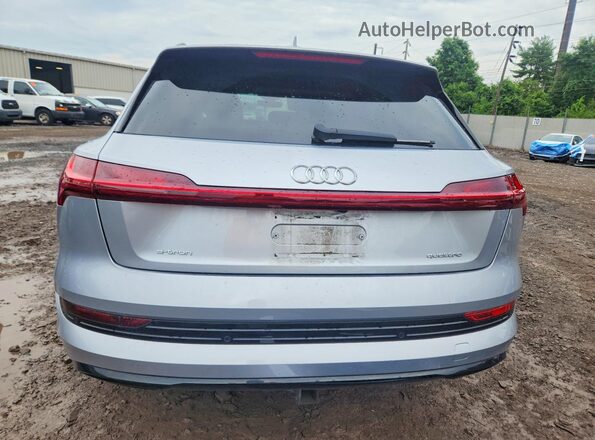 WA1LAAGE6MB038404 2021 AUDI E-TRON Silver Вид ззаду