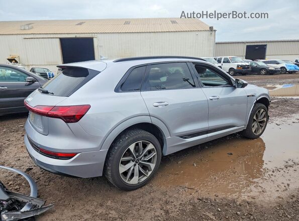 WA1LAAGE6MB038404 2021 AUDI E-TRON Silver Задня права чверть
