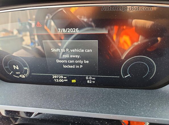 WA1LAAGE7KB011984 2019 AUDI E-TRON Black Instrument cluster view