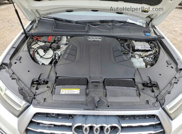 WA1LABF71JD005478 2018 AUDI Q7 White Vista del compartimento del motor