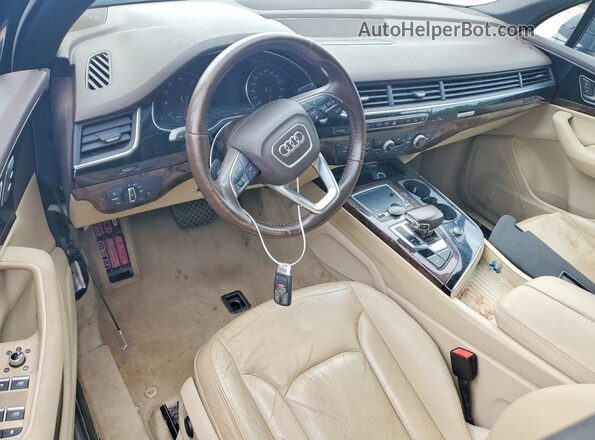 WA1LABF76HD033948 2017 AUDI Q7 Black Dashboard view