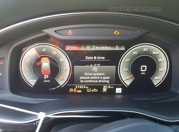 WA1LCBF78RD009873 2024 AUDI Q7 Beige Вид щитка приладів